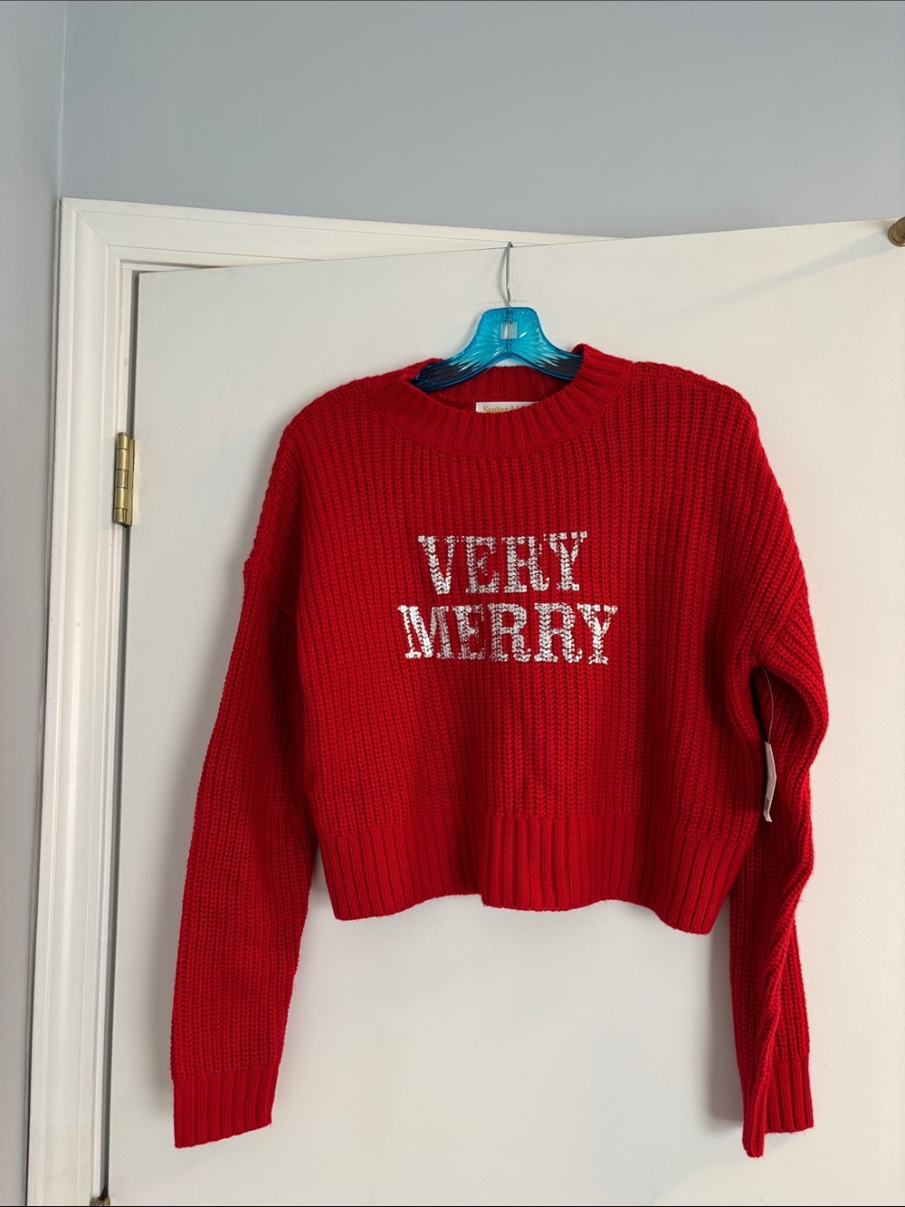 Very Merry Red Crewneck Sweater - Small
